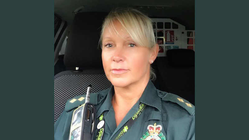 Amanda Fisher in NWAS uniform