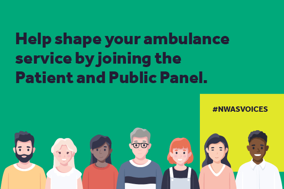 Help shape your ambulance service by joining the Patient and Public Panel. 