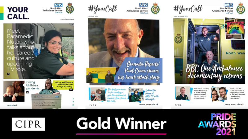 Celebrated for our magazine Your Call, we proudly took home a GOLD award at the regional PRide CIPR Awards, held virtually last night.