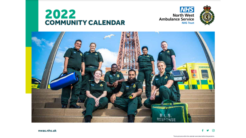 Download Our 2022 Community Calendar Now! - Nwas - North West Ambulance Service