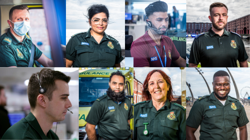 BBC One Ambulance stars are back - a collage of crew menbers and our emergency operations centre staff from the programme.
