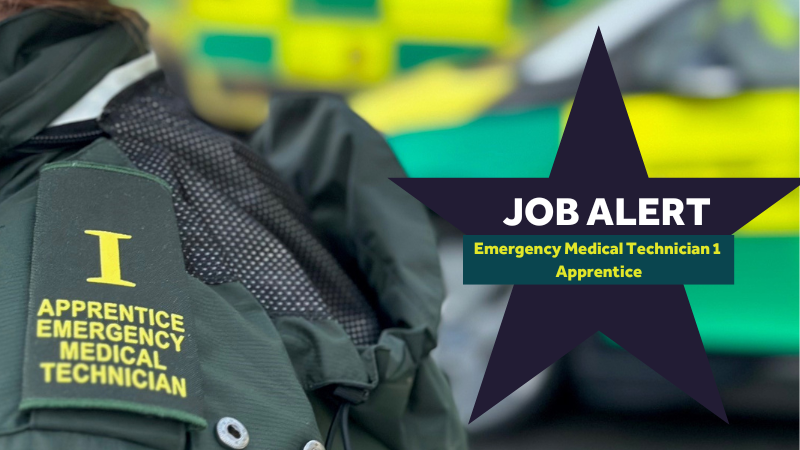 Job alert - emergency medical technician 1 apprentice