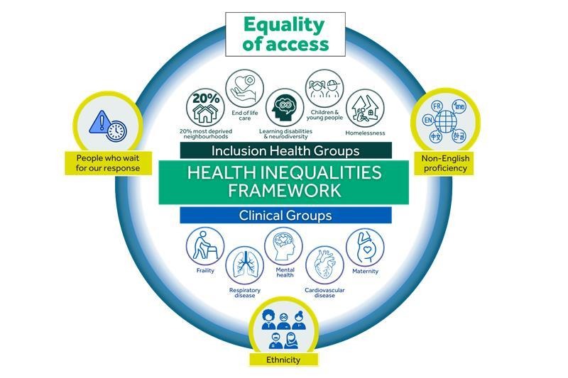 Health equalities framework diagram