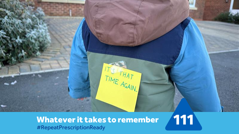 NHS 111 Repeat prescription ready