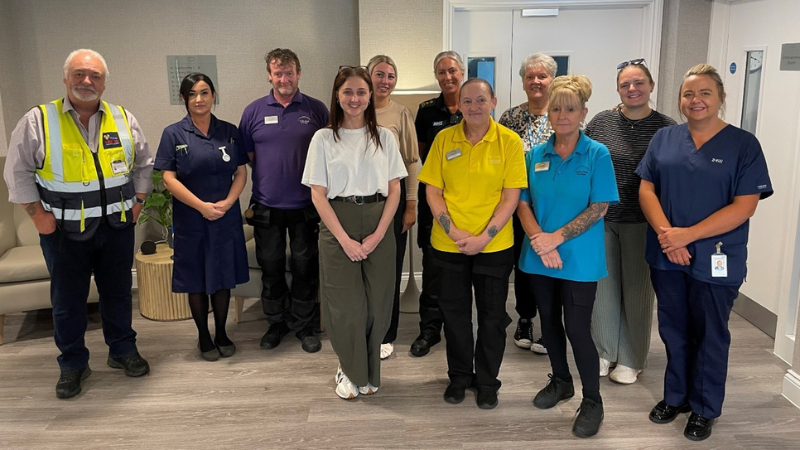 Preparing for winter: Focus on falls prevention. Various staff from across the North West and care services smiling at the camera.