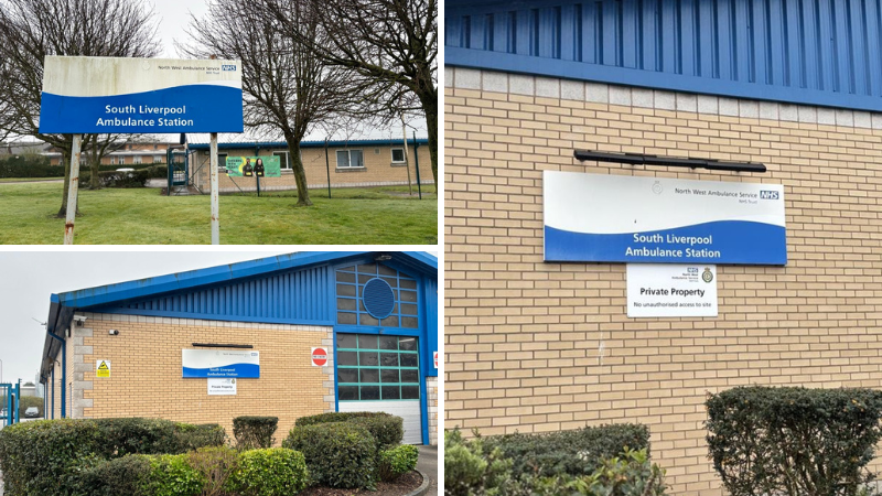 collage of photos of ambulance stations