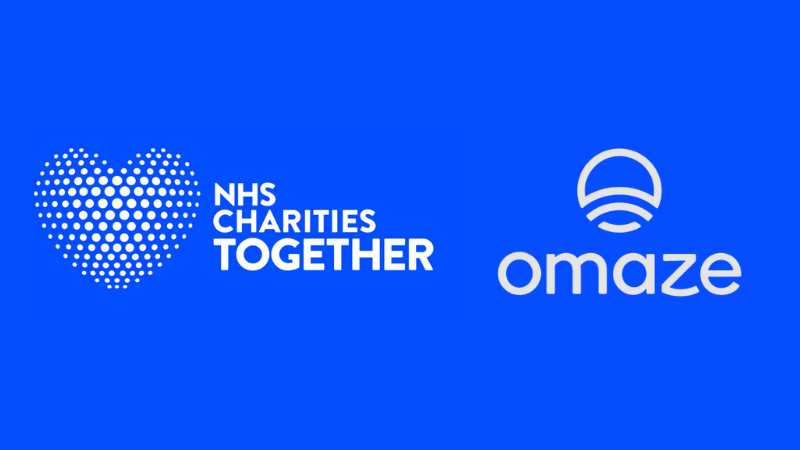 NHS Charities Together and Omaze logo